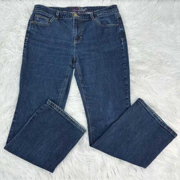 Tommy Hilfiger Women’s Blue Hope Bootcut Y2K Retro Jeans 14S/W34/L28.5 - Picture 1 of 12